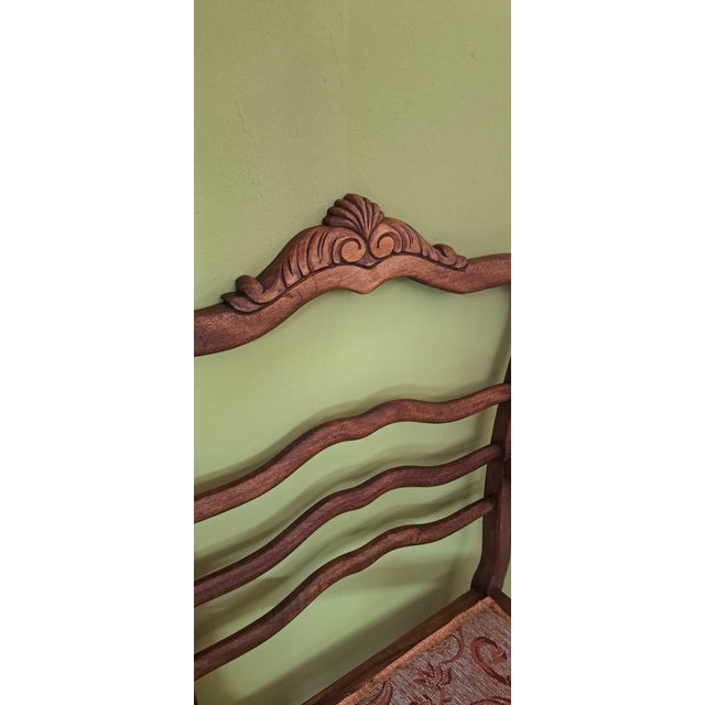 Wood Louis XV Armchair, 1930s For Sale - Image 7 of 11