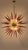 Mid-Century Modern Hand-Blown Murano Glass Sputnik Chandelier, 51 Clear and Amethyst Tips, Brass Frame For Sale - Image 3 of 5