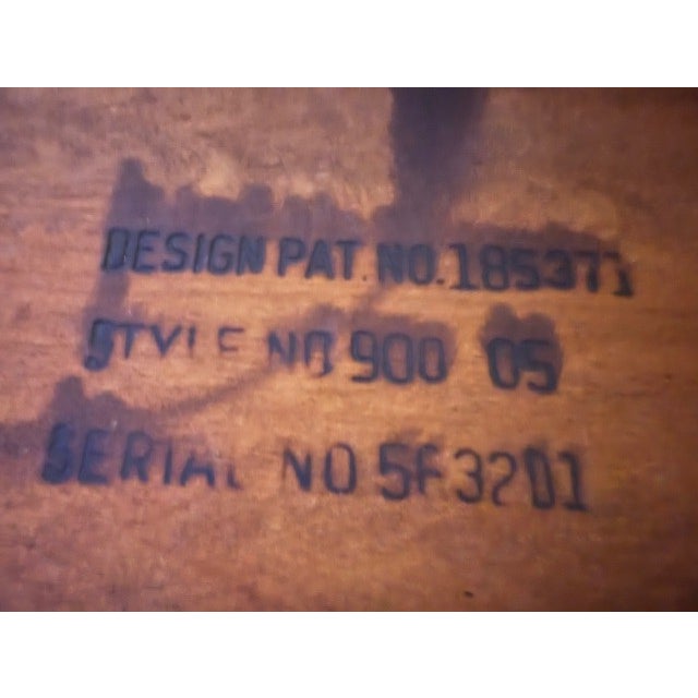 Brown 1965 Lane Acclaim Model 900-05 End Table by Andre Bus – Mid-Century Modern Icon For Sale - Image 8 of 9