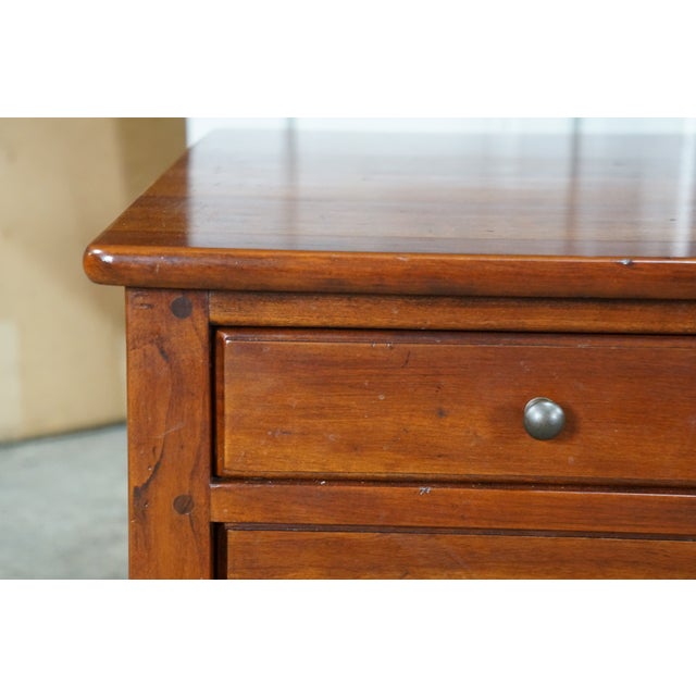 Late 20th Century Bob Timberlake for Lexington American Cherry Farmhouse Coffee Cocktail Table 44" For Sale - Image 5 of 18