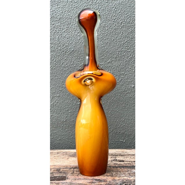 Vintage Italian Murano Glass Abstract Sculpture For Sale - Image 9 of 12