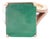 Natural Solitaire Emerald Ring 6.5 14k Yellow Gold 6.62 TCW Certified For Sale