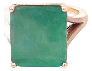 Natural Solitaire Emerald Ring 6.5 14k Yellow Gold 6.62 TCW Certified