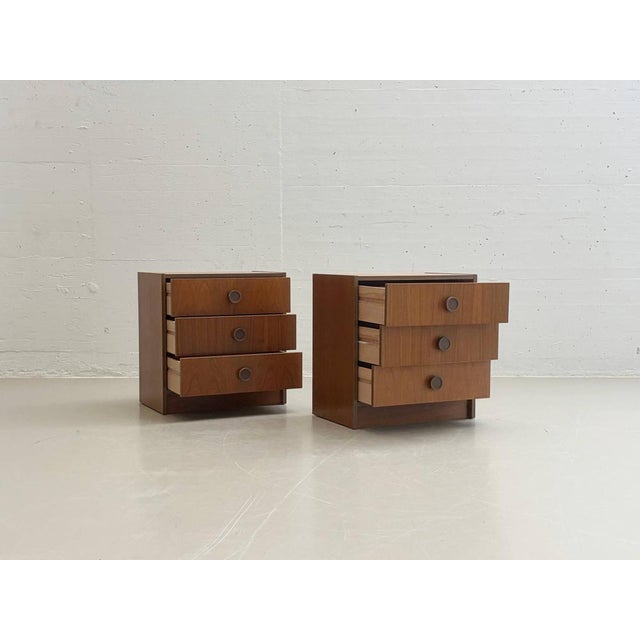 Mid-Century Modern Teak Bedside Tables, 1960s, Set of 2 For Sale - Image 5 of 16