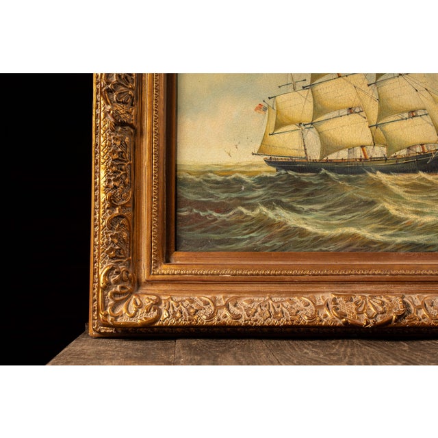 Artist: Unknown Date: c. early-mid 20th century Medium: Oil on canvas Style/Movement: Maritime painting, traditional...