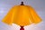 Vintage Post Modern Hard Moulded Table Lamp With Shade For Sale - Image 4 of 12