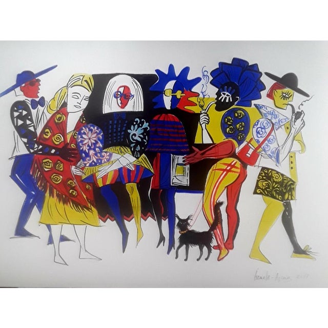 Veronika Issaeva-Agenos, Figures, Print For Sale - Image 8 of 9