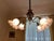4 Light Restored Victorian Japanned Copper Chandelier Electric For Sale - Image 4 of 6