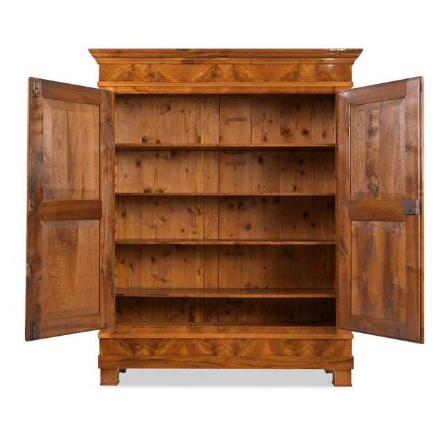 Wood Biedermeier Walnut Cabinet, Rheinhessen, 1830s For Sale - Image 7 of 11