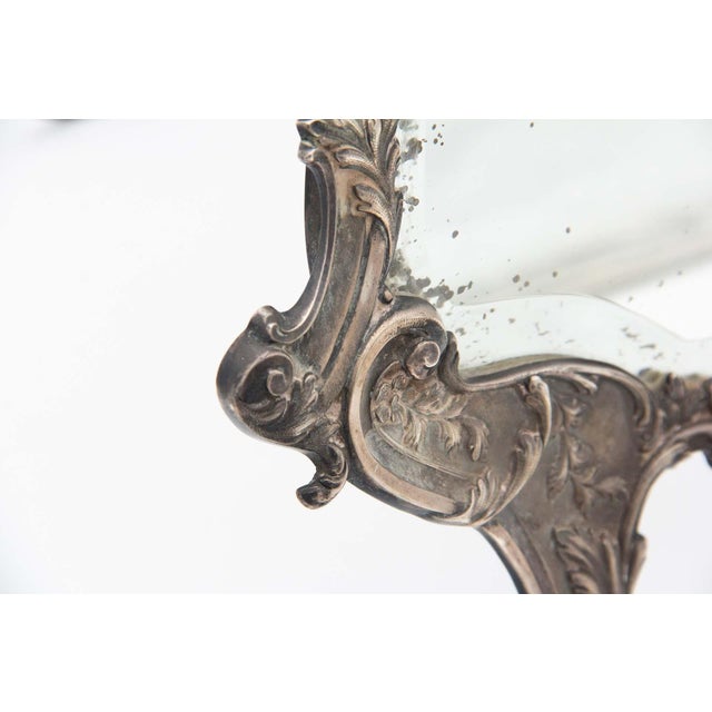 Silver Mirror with High Reliefs, in Good conditions.