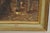 Brown Mid 20th Century Vintage German Country Gentlemen Woman and Dog Italian Framed Painting For Sale - Image 8 of 10
