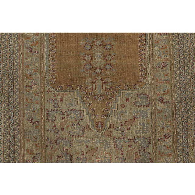 Traditional Vintage Turkish Anatolian Prayer Rug With Ivory & Gold Mihrab - Rug & Kilim For Sale - Image 3 of 7