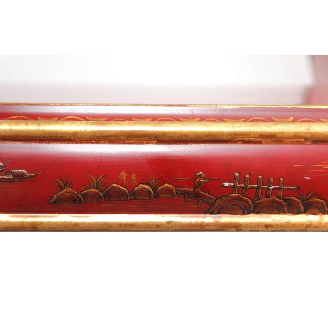Red Chinoiserie Coffee Table For Sale - Image 9 of 11
