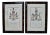 Coats of Arms, 1900, Artworks on Paper, Framed, Set of 2 For Sale