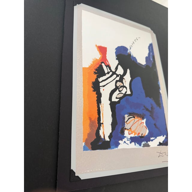 Salvador Dali Man's Profession Business Advisor “El Asesor De Empresas / El Comerciante” .925 Silver Plate Framed Tobo Arte For Sale - Image 9 of 12