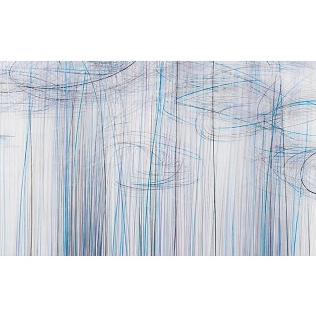 Contemporary Contemporary Abstract Graphite and Colored Pencil on Two Layers of Plastic Paper Drawing "Thaw 3" by Jaanika Peerna For Sale - Image 3 of 4
