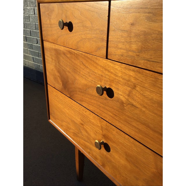 Mid-Century 1950s Walnut Drexel Declaration Dresser For Sale In Denver - Image 6 of 12