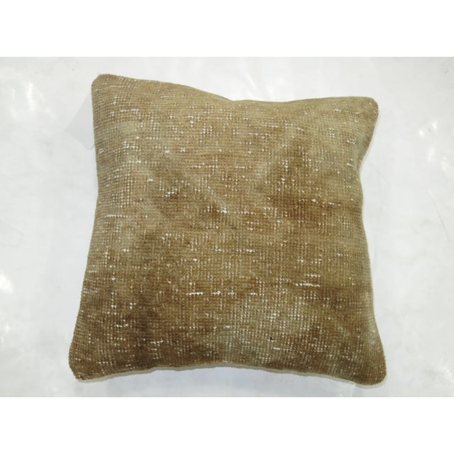 Contemporary Beige Turkish Rug Pillow, 1'5'' X 1'6'' For Sale - Image 3 of 3