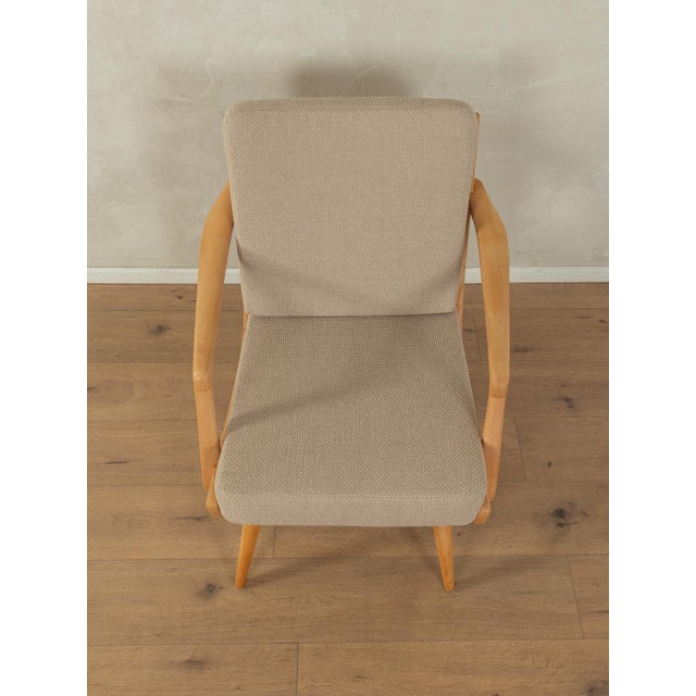 Vintage Armchair in Beech, 1950s For Sale - Image 6 of 10