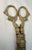 Brass Antique 19th Century Victorian Sewing Scissors Dagger W/ Brass Handles & Sheath For Sale - Image 8 of 11