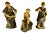18th Century Antique German Church Wood Carved Figures - Group of 3 For Sale