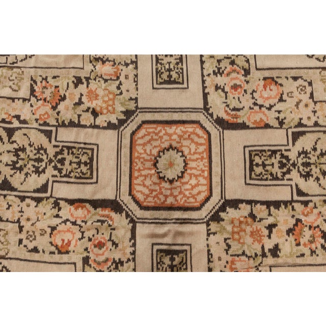 French Modern Bassarabian Botanic Design Hand Knotted Wool Rug by Doris Leslie Blau For Sale - Image 3 of 7