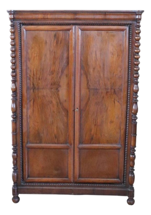 Small Antique Wardrobe in Walnut, 1800s