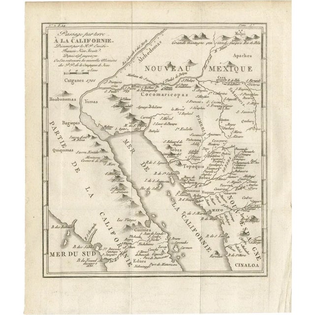 Map of the Overland Route to California, 1701 For Sale - Image 10 of 10