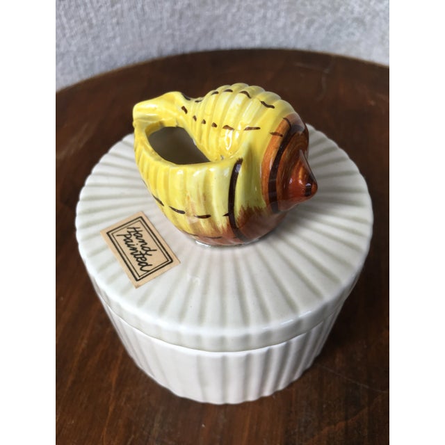 Vintage Fitz & Floyd Ceramic Shell Box For Sale - Image 12 of 12