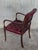 Early 20th Century Set of Ten Restored Early 20th Century Chesterfield Hardwood Red Leather Dining Armchairs For Sale - Image 5 of 18