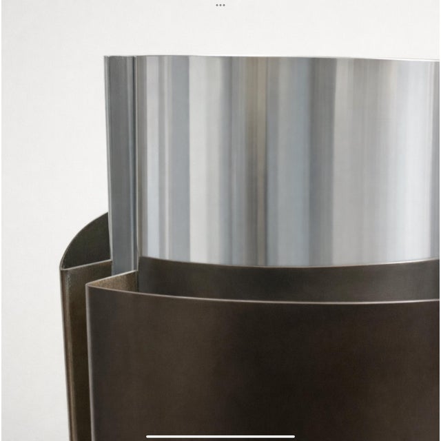 Mid-Century Modern 1970s Pierre Cardin Chrome, Brass and Lucite Table Lamp, Mid-Century Modern For Sale - Image 3 of 17