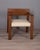 Modern Vintage Italian Armchair in Wood and Leather, 1980s For Sale - Image 3 of 14
