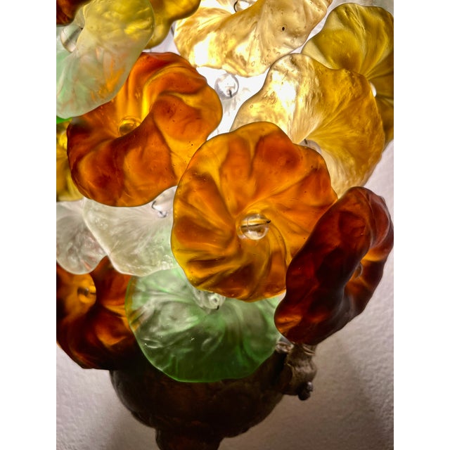 Art Nouveau Murano Glass Grape Cluster Wall Sconce, 1900s For Sale - Image 10 of 15