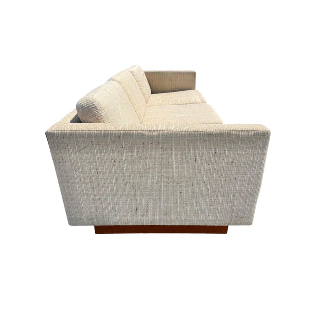 1970s Vintage Danish Modern Teak Sofa & Loveseat W/Original Upholstery - Set of 2 For Sale - Image 5 of 13