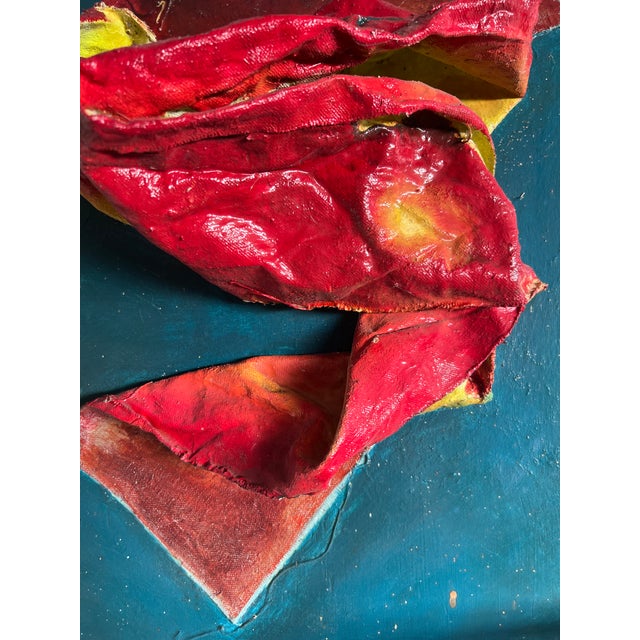 Set of 3 E. Menefee Mixed-Media Relief Assemblage Paintings 1970-1975 For Sale In San Francisco - Image 6 of 14