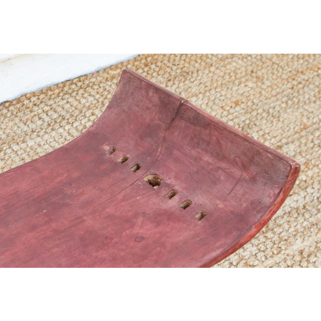 Tribal Tribal Motif Vintage African Asante Stool For Sale - Image 3 of 8