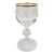 Mid-Century Modern Vintage Gold Rimmed Monogram 'C' Crystal Aperitif Glasses - Set of 10 For Sale - Image 3 of 3