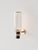 Metal Magda I Wall Lamp in Brass with Aluminum and Fluted Glass by Marine Breynaert For Sale - Image 7 of 9