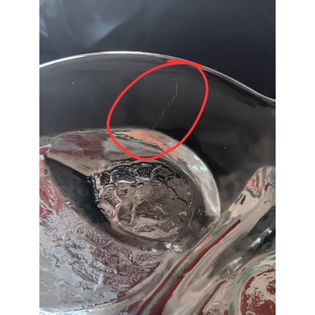 Glass Glass Plate or Serving Tray by Lars Hellsten for Orrefors Sweden For Sale - Image 7 of 8