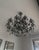Selling TWO (2) Authentic Restoration Hardware 19th C. Rococo Iron & Crystal Chandeliers 28inch size Heavy cast metal arms...