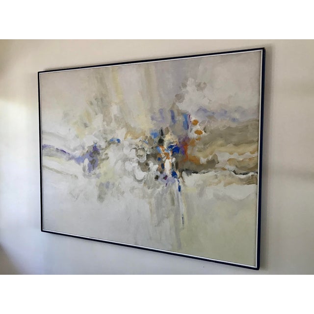 Textile 1972 John Thomson (Santa Cruz, California) Abstract Painting For Sale - Image 7 of 12