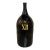 Large Antique French Hand Blown and Painted Wine Bottle, Normandy, Circa 1880s For Sale