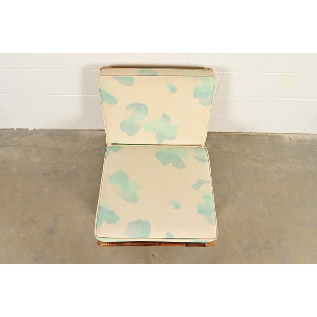 1950s John Wisner for Ficks Reed Mid-Century Hollywood Regency Bamboo Rattan Lounge Chair, 1950s For Sale - Image 5 of 16