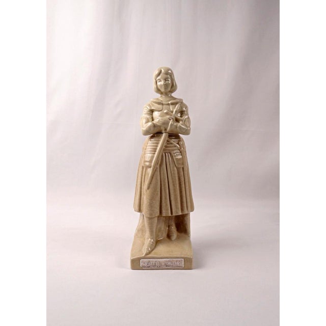 Crackled Earthenware Jeanne d'Arc Liqueur Decanter, 1950s For Sale - Image 14 of 14