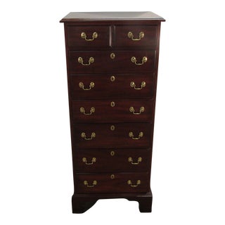 Henkel Harris Solid Mahogany Lingerie Chest of Drawers For Sale