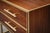 Walnut Nightstands with Brass Trim from Justfurnituress SRL, Set of 2 For Sale - Image 6 of 10