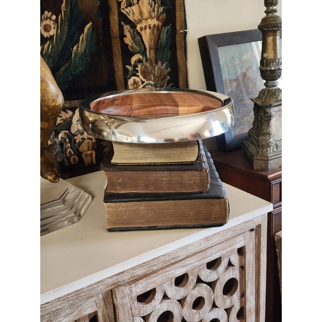 Silver Vintage Nambe Cheese and Houderv Platter For Sale - Image 8 of 16
