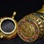 Pair of Vintage Cloisonné Enamel & Gilt Bronze Pagoda Censers / Shrine Vessels For Sale - Image 9 of 9