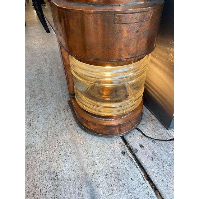 1970s Copper Beacon Lights With Fresnel Lens - a Pair For Sale In Nantucket - Image 6 of 8
