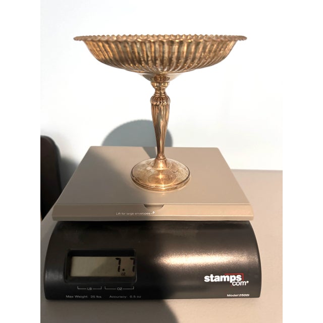 Vintage 925 Fisher Silversmith Sterling Silver Weighted 940 Compote Candy Dish For Sale - Image 4 of 4